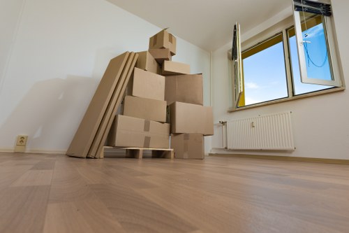 Boxes and household items being delivered to a new Hounslow property