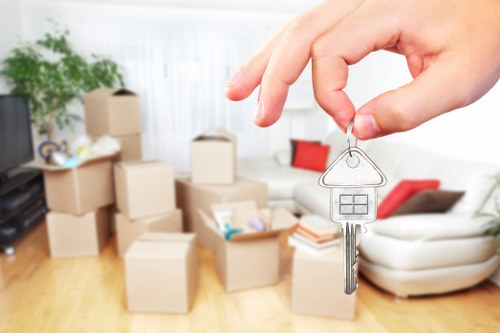 Removal team preparing for a home move in Hounslow