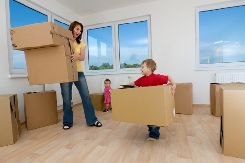 Careful loading of furniture and boxes for a Hounslow removal job