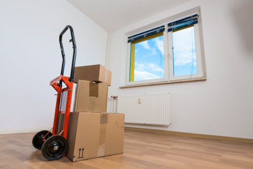 Moving van outside a residential property in Hounslow