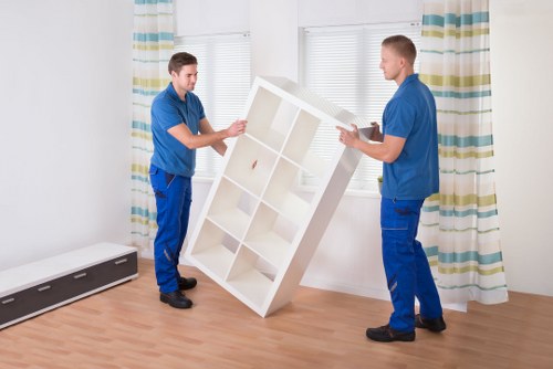 Removal truck parked for a business or home move in Hounslow