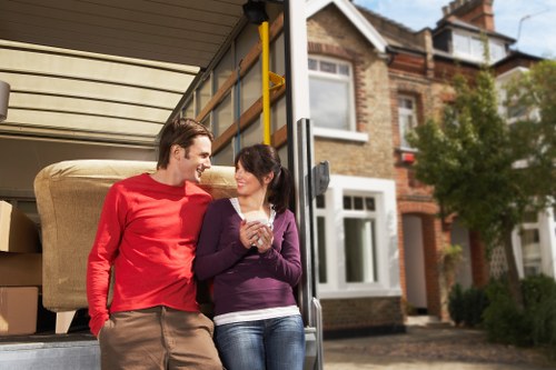 Transporting furniture and boxes with a moving truck in Hounslow