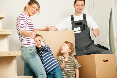 Packing and preparation for a flat move in West London